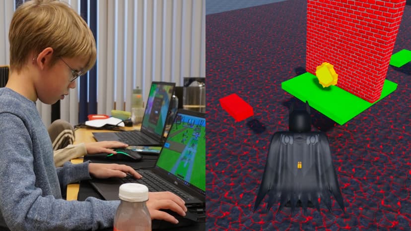 Roblox + YouTube Camp - Barn lager spill og YouTube-videoer